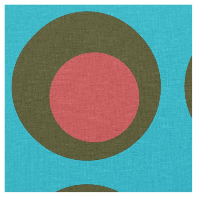 Big Polka Dot Mönster Tyg (Närbild)