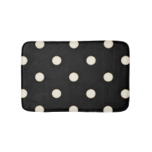 Big Polka dots Antique White and Black