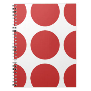 Big Polka dots bärbar dator Anteckningsbok Med Spiral