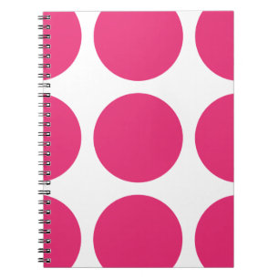 Big Polka dots bärbar dator Anteckningsbok Med Spiral