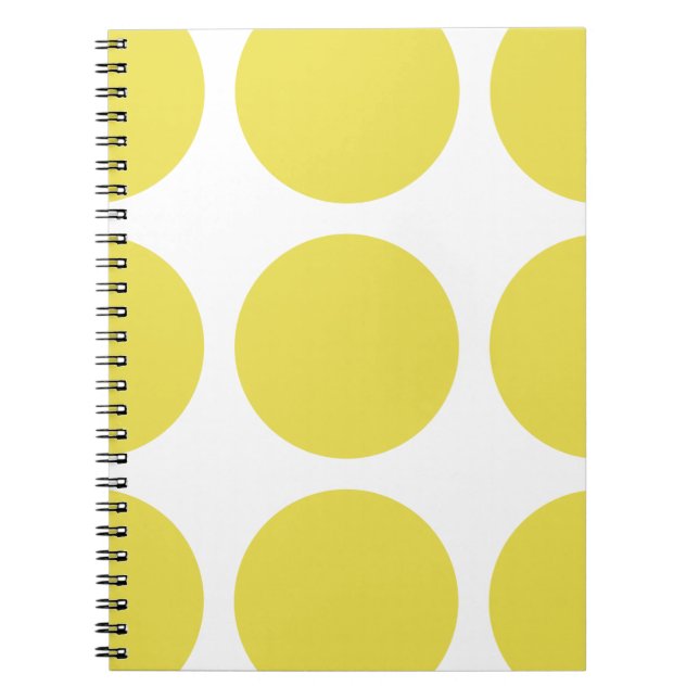 Big Polka dots bärbar dator Anteckningsbok Med Spiral (Framsidan)