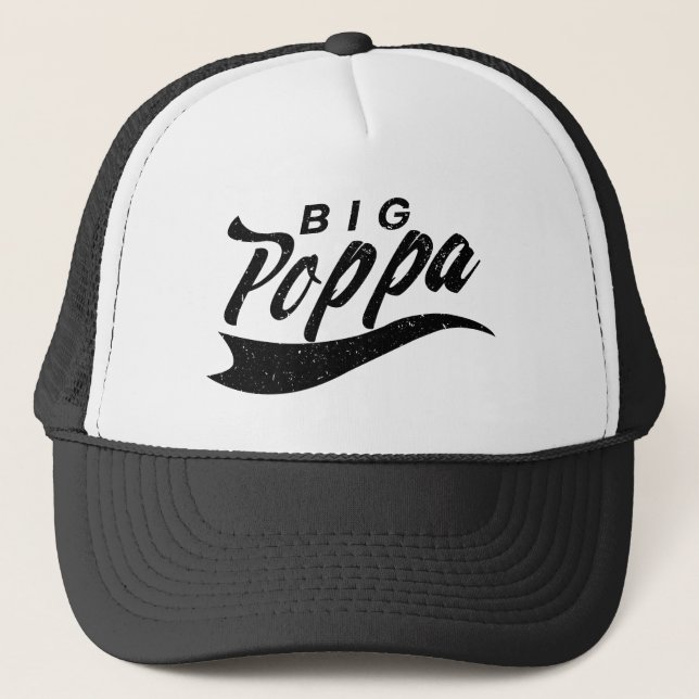 Big Poppa Pappa Fars dag Gift Keps (Framsida)