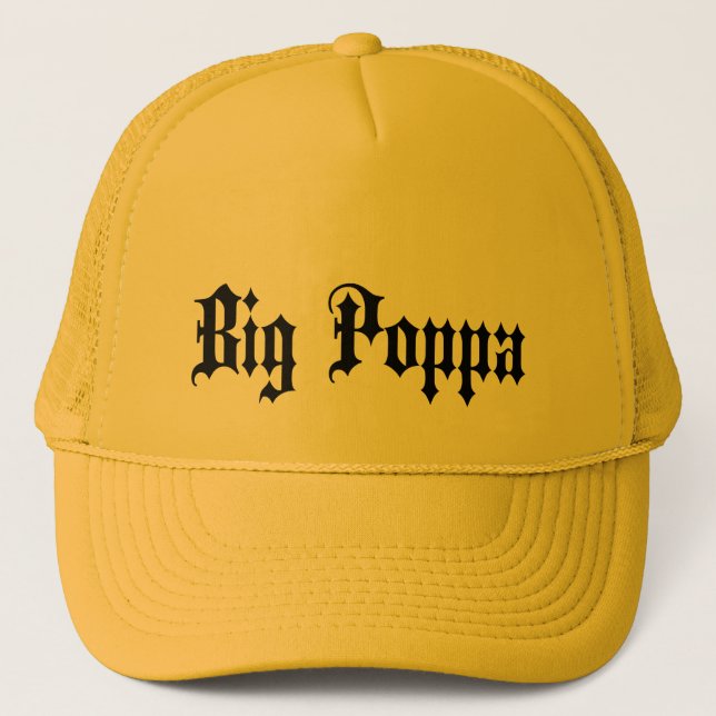 Big Poppa Pappa Fars dag Gift Keps (Framsida)