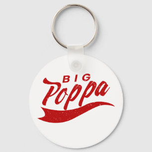 Big Poppa Pappa Fars dag Gift Nyckelring
