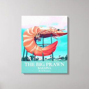 Big Prawn Australian-ikonerreseutskrift Canvastryck