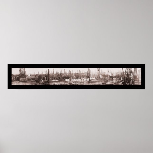 Big Production Oil TX Photo 1920 Poster (Framsidan)