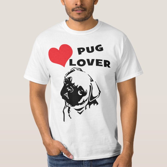 Big Pug Älskare Value TEE | UNISEX Shirt (Framsida)