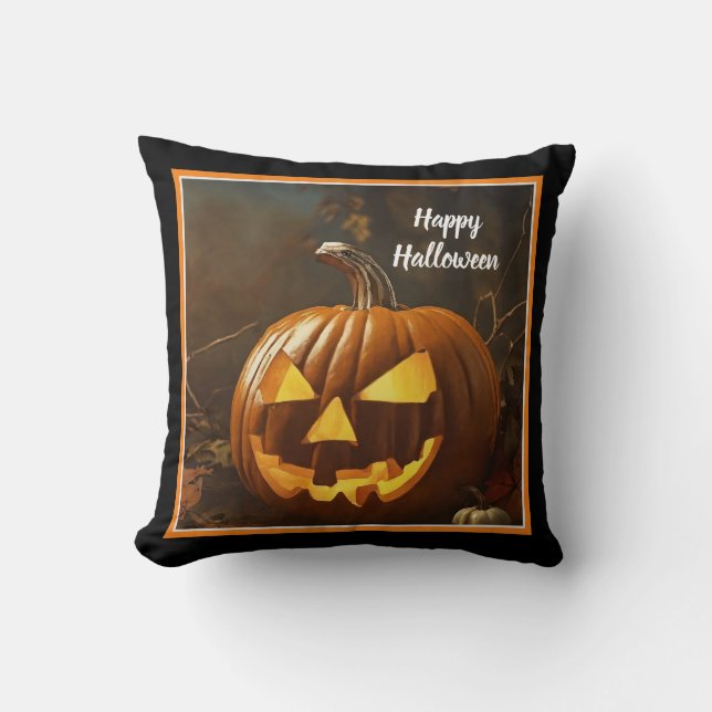 Big Pumpkin Halloween-samling Kudde (Framsida)