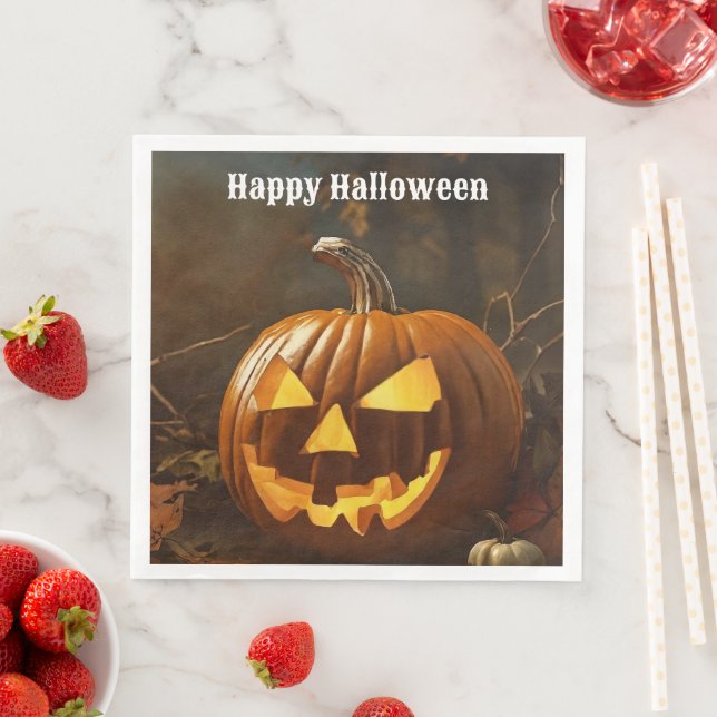 Big Pumpkin Halloween-samling Pappersservett (Insitu)