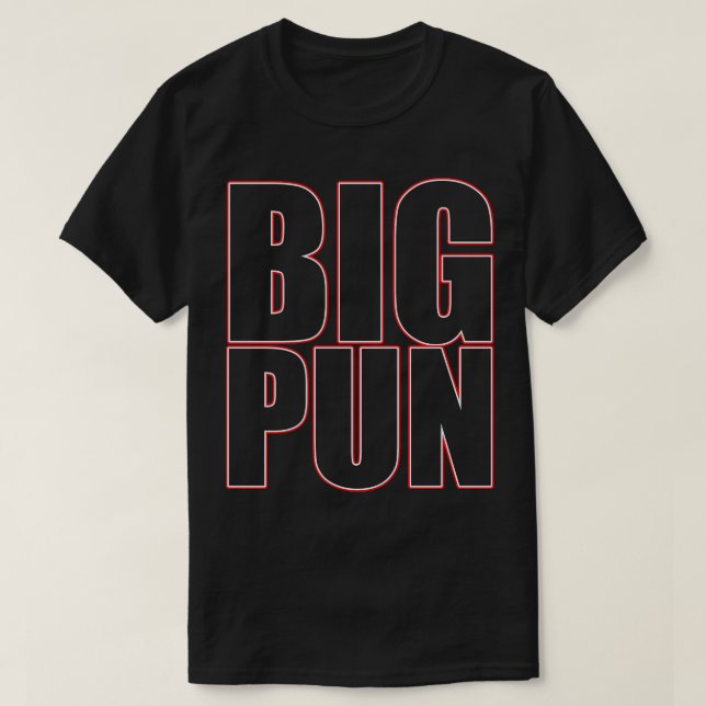 BIG PUN Hip hop 90-talets Fläkt Art T Shirt (Design framsida)