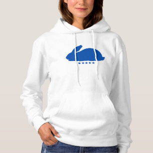 Big Rabbit Silloute i Blue T Shirt