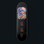 *~* Big Rainbow Hair Troll AP89 Neon Initial Mini Skateboard Bräda 18,5 Cm<br><div class="desc">(Sökkod AP89 för Troll-objekt och AP88 för medeltida temaobjekt ) Överför enkelt till andra Zazzle-produkter. BLACK-bakgrundsskateboard. Den ljusa och åh så lycklig NEON Rainbow färg kommer bara in i TROLL bilder och BREV. Anpassa/anpassa INITIALER/MONOGRAM. Den konstiga slumpen Long Hair Troll. Bright RAINBOW neon färg med BIG HAIR. Det här är...</div>