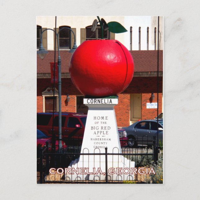 BIG RED APPLE - Cornelia, Georgien Vykort (Framsida)