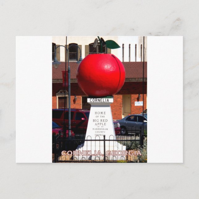 BIG RED APPLE - Cornelia, Georgien Vykort (Framsida)