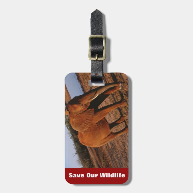 Big Red Bagagebricka (Vertikal Framsida)