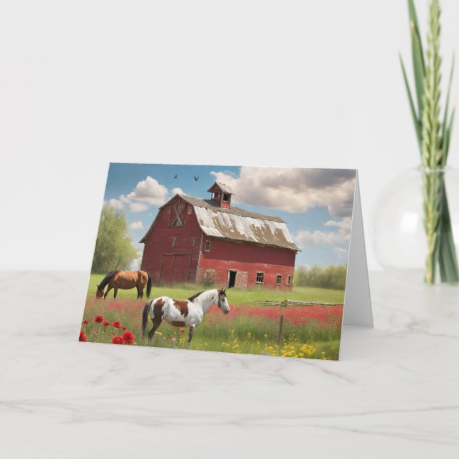 Big Red Barn Kort (Framsida)