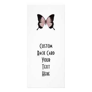 Big Red & Black Butterfly Reklamkort