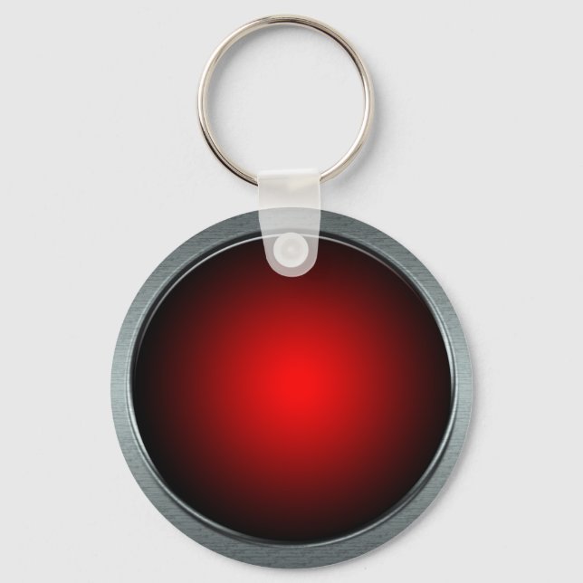 Big Red Button Keychain Nyckelring (Framsida)