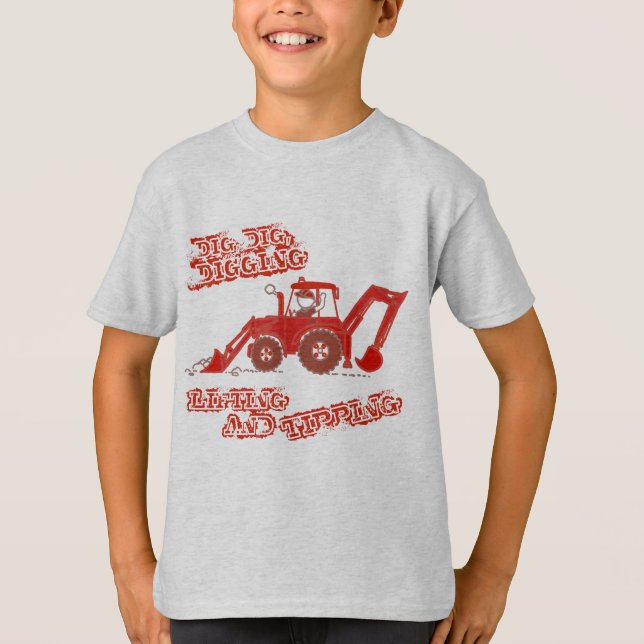Big Red Digger t-shirt (Framsida)