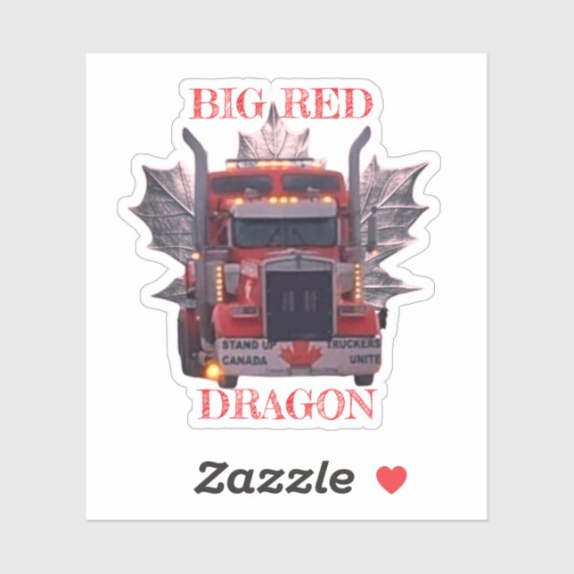 BIG RED DRAGON KLISTERMÄRKEN (Ark)