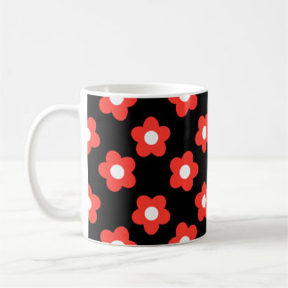 Big Red Flower Kaffemugg