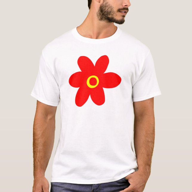 Big Red Flower T-shirt (Framsida)