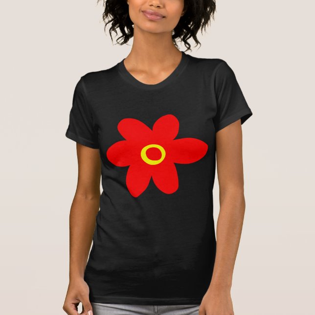 Big Red Flower T Shirt (Framsida)