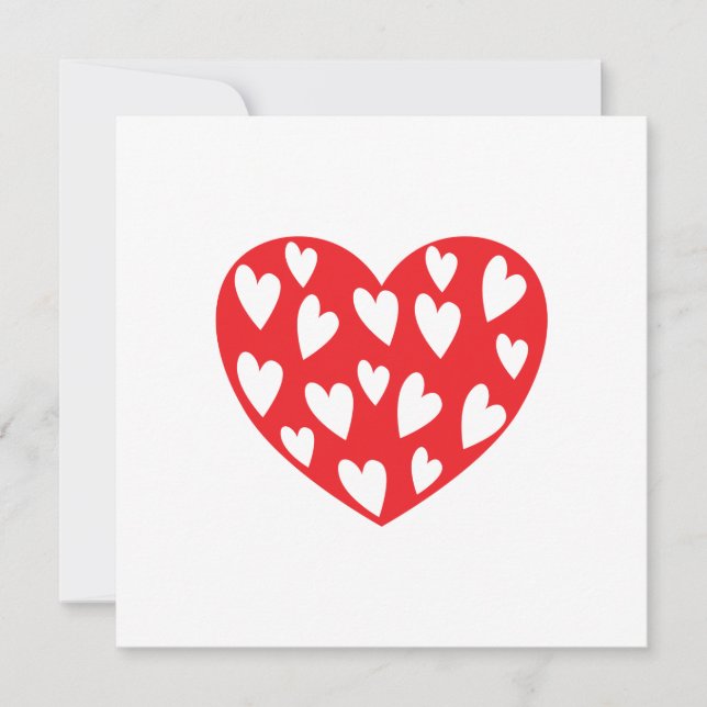Big Red Heart Card Kort (Framsida)