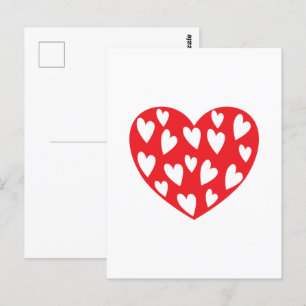 Big Red Heart Card Vykort