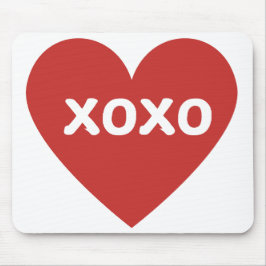 Big Red Heart Mouse Pad Musmatta