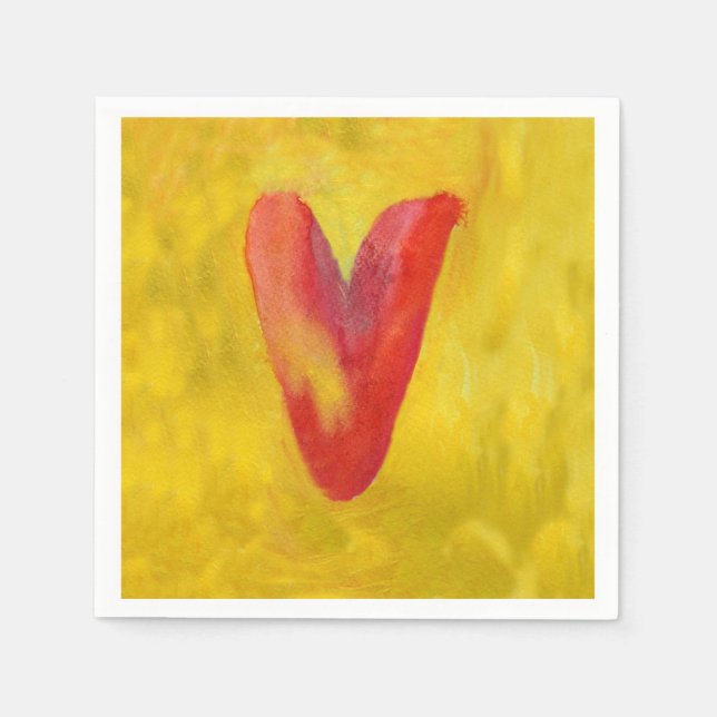 Big Red Heart Pappersservett (Framsidan)