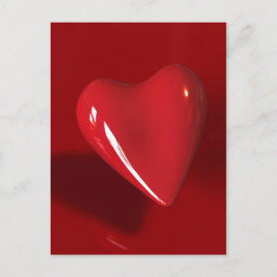 Big Red Heart-vykort Vykort