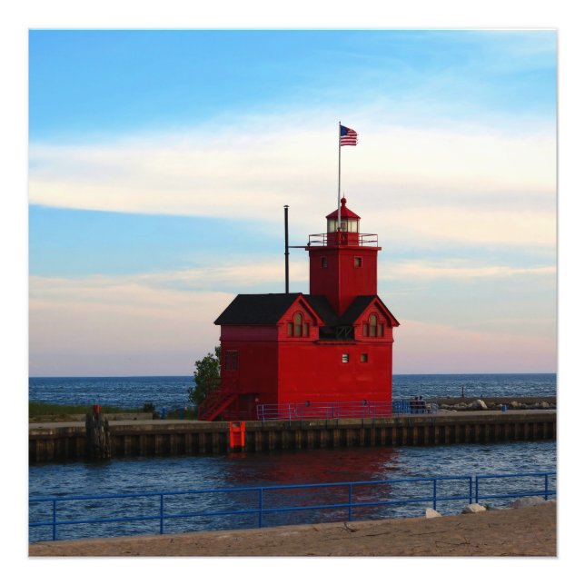Big Red - Holland, MI Fototryck (Framsidan)