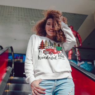 Big Red Lastbil och Julgran T Shirt