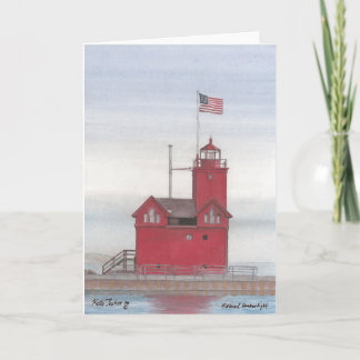 Big Red Lighthouse, Nederländerna, Michigan Kort