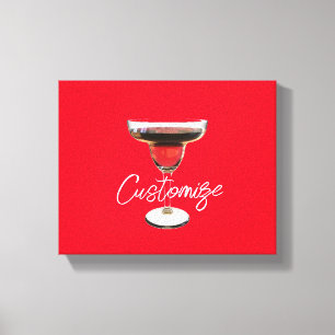 Big Red Margarita Cocktail Drink Thunder_Cove Canvastryck