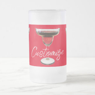 Big Red Margarita Cocktail Drink Thunder_Cove Frostat Ölglas