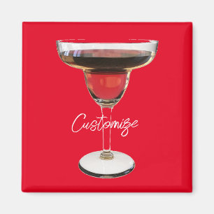 Big Red Margarita Cocktail Drink Thunder_Cove Magnet