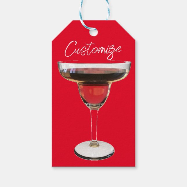 Big Red Margarita Cocktail Drink Thunder_Cove Presentetikett (Framsidan)