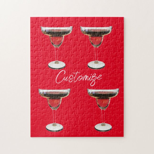 Big Red Margarita Cocktail Drink Thunder_Cove Pussel (Vertikal)