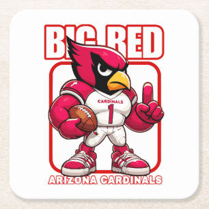 Big Red nr 1 Underlägg Papper Kvadrat