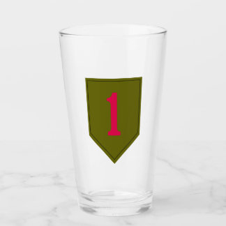 Big Red One Pint Glass Glaskopp