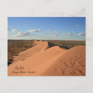 Big Red Sand Dune, Australien - vykort