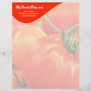 Big Red Tomato Personlig Food Älskare Brevhuvud