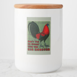 Big Red Tupp Mat Etikett