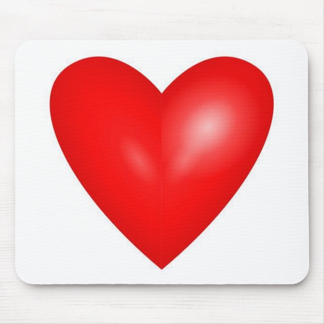 Big Red Valentine Heart Musmatta (Framsidan)