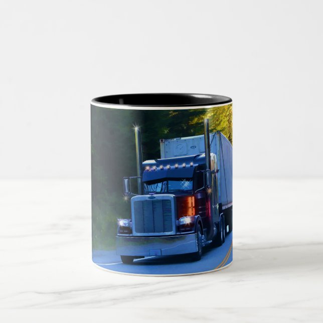 Big Rig Cargo Lastbil Coffee Mugg (Center)