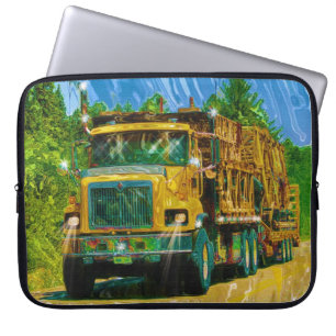 Big Rig, Heavy Transport Fordon, Lastbil Laptop Sleeve
