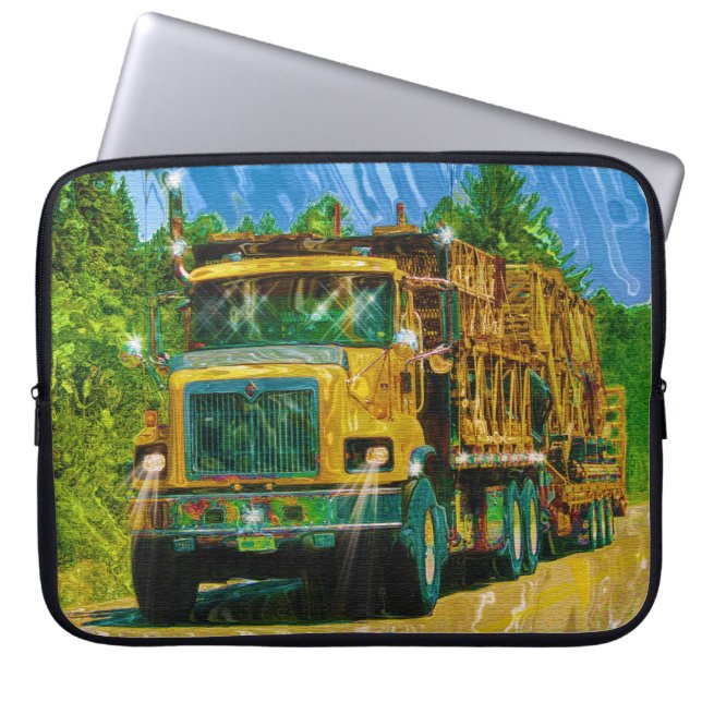 Big Rig, Heavy Transport Fordon, Lastbil Laptop Sleeve (Framsidan)