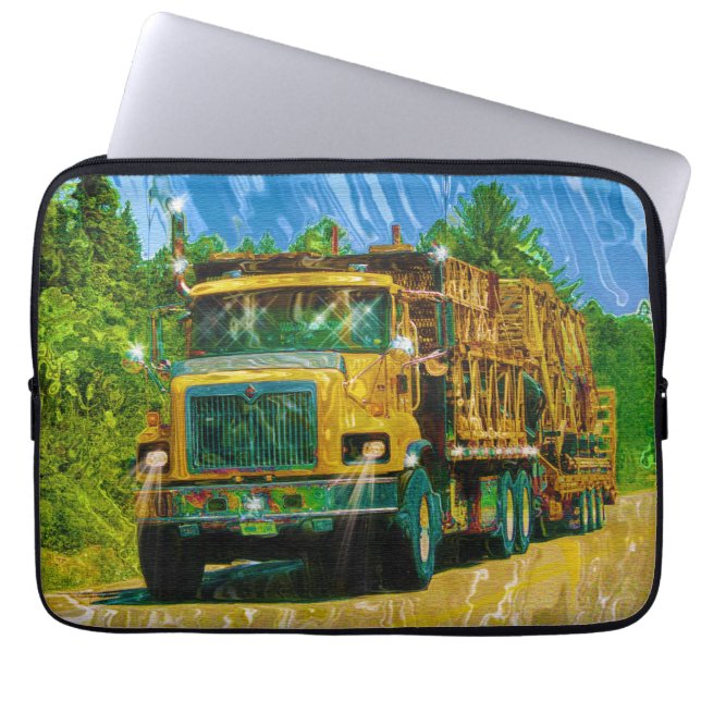 Big Rig, Heavy Transport Fordon, Lastbil Laptop Sleeve (Framsidan)